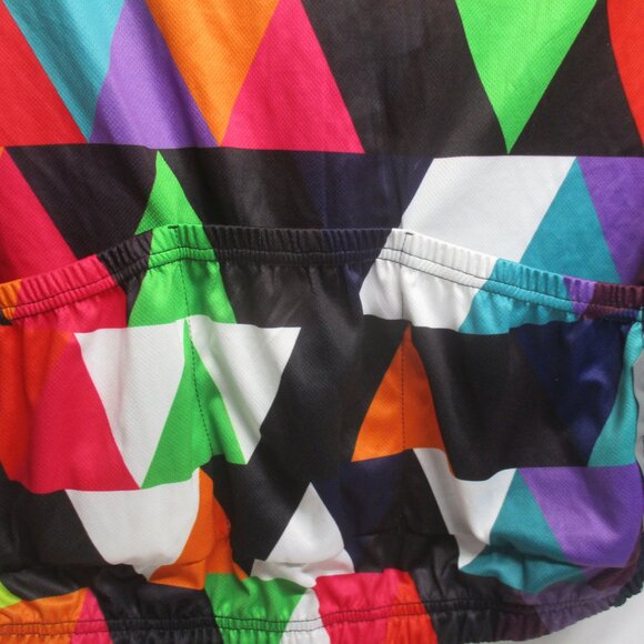 WOSAWE Men's Multi-Color Cycling Jersey Size XXL/2XL Long Sleeve Full Zip - Picture 8 of 12